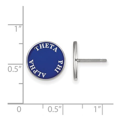 Theta Phi Alpha Sterling Silver Enamel Stud Earrings – view 2