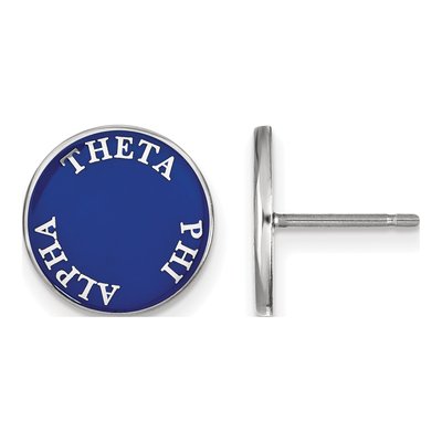 Theta Phi Alpha Sterling Silver Enamel Stud Earrings