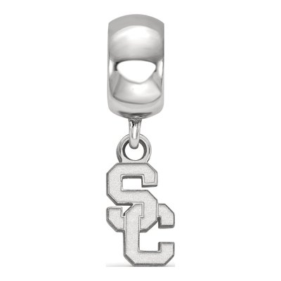 University of Southern California Sterling Silver Extra Small USC Trojans Dangle Bead – view 3