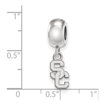 University of Southern California Sterling Silver Extra Small USC Trojans Dangle Bead – view 4