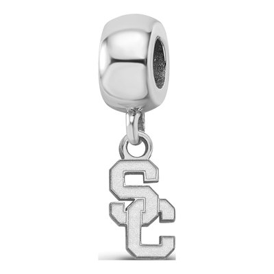University of Southern California Sterling Silver Extra Small USC Trojans Dangle Bead