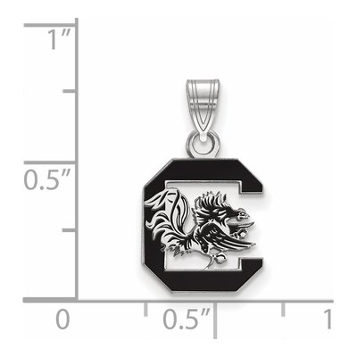 University of Southern California Sterling Silver Enameled USC Pendant – view 2