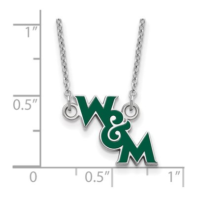 College of William & Mary Sterling Silver Enameled Pendant – view 3