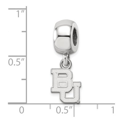 Baylor University Sterling Silver Extra Small Bears Dangle Bead – view 5
