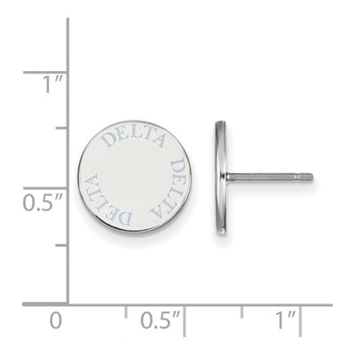 Delta Delta Delta Sterling Silver Enamel Stud Earrings – view 2