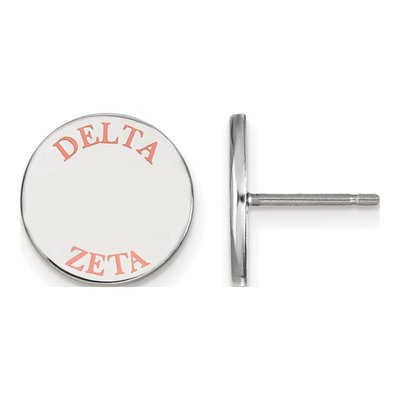 Delta Zeta Sterling Silver Sorority Stud Earrings