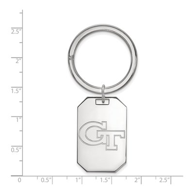 Georgia Tech Sterling Silver Key Ring – view 2