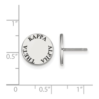 Kappa Alpha Theta Sterling Silver Enamel Stud Earrings – view 2