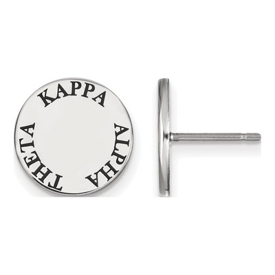 Kappa Alpha Theta Sterling Silver Enamel Stud Earrings