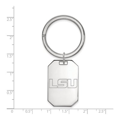 LSU Sterling Silver Key Ring – view 2