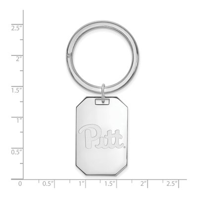 Pitt Panthers Sterling Silver LogoArt Key Ring – view 2