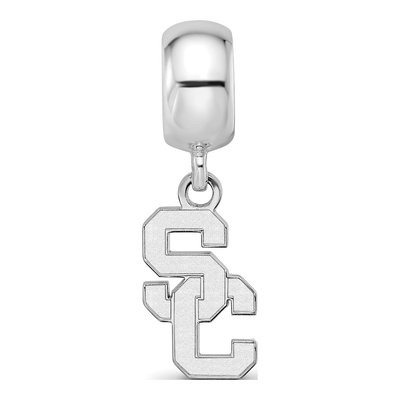 University of Southern California Sterling Silver Small USC S-C Dangle Bead – view 4