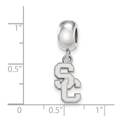 University of Southern California Sterling Silver Small USC S-C Dangle Bead – view 5