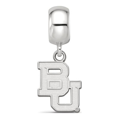 Baylor University Sterling Silver Small Bears Dangle Bead – view 3