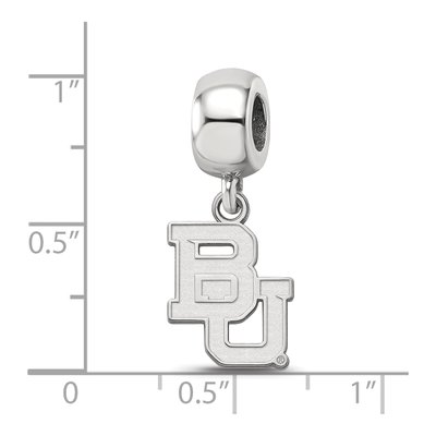 Baylor University Sterling Silver Small Bears Dangle Bead – view 4