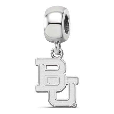 Baylor University Sterling Silver Small Bears Dangle Bead