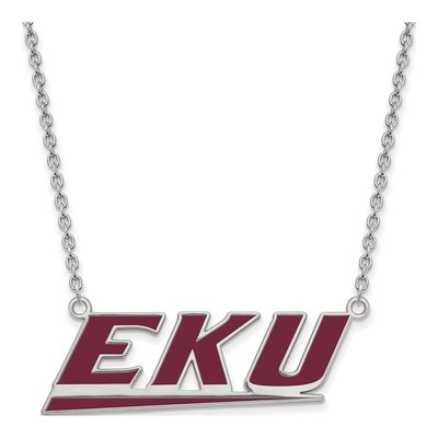 Eastern Kentucky University Sterling Silver Large EKU Pendant Necklace