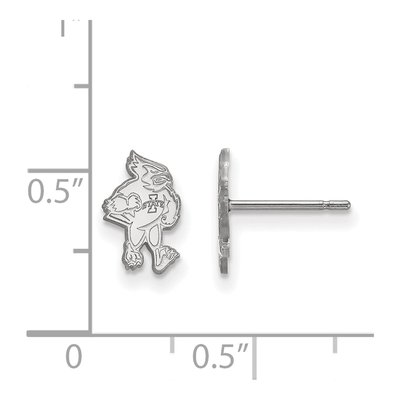 Iowa State University Sterling Silver Cardinal Stud Earrings – view 2