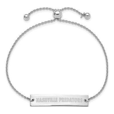 Nashville Predators Sterling Silver Bar Bracelet – view 2