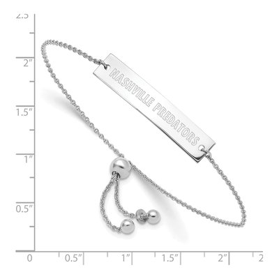 Nashville Predators Sterling Silver Bar Bracelet – view 3
