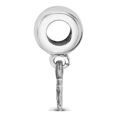 University of Nebraska Sterling Silver Extra Small Huskers Dangle Bead – view 3