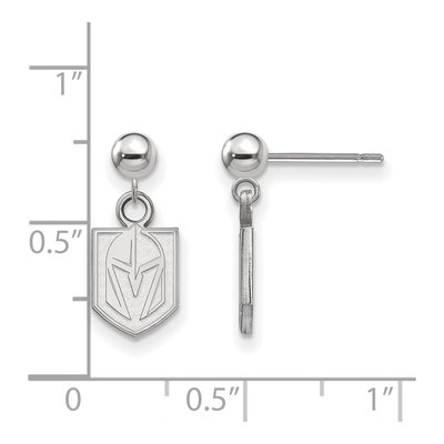 Vegas Golden Knights Sterling Silver Ball Earrings – view 2