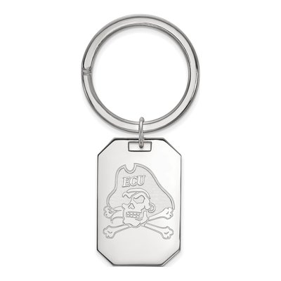 East Carolina University Pirates Sterling Silver Key Ring