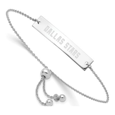 Dallas Stars Sterling Silver Bar Bracelet