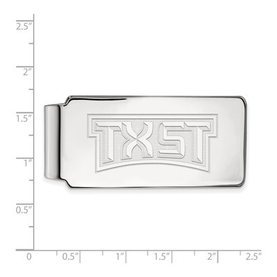 Texas State University Sterling Silver Money Clip – view 2