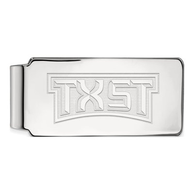 Texas State University Sterling Silver Money Clip