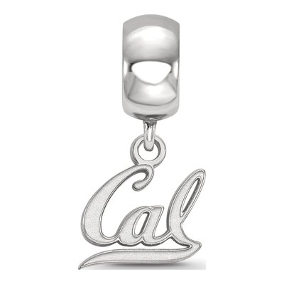 University of California Berkeley Sterling Silver Extra Small UC Dangle Bead – view 2
