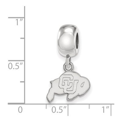 University of Colorado Sterling Silver Extra Small Of Buffalo Dangle Bead – view 3