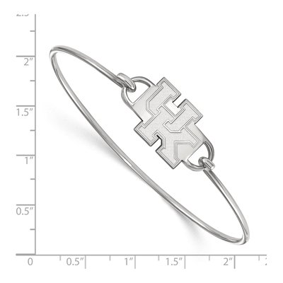 University of Kentucky Sterling Silver Small Wire Bangle Bracelet – view 2