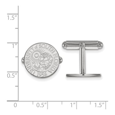 USF Bulls Sterling Silver Crest Cuff Links – view 2