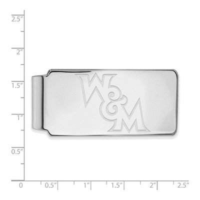 William & Mary Sterling Silver LogoArt Money Clip – view 2