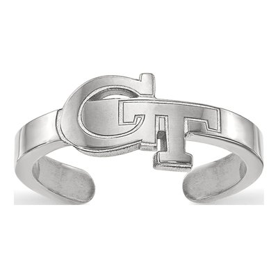 Georgia Institute of Technology Sterling Silver Tech G-T Toe Ring