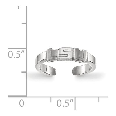 Louisiana State University Sterling Silver LSU Toe Ring – view 5