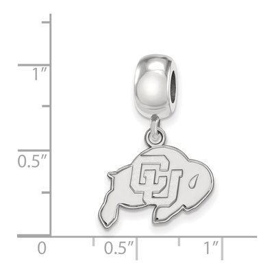 University of Colorado Sterling Silver Small Buffaloes Dangle Bead – view 4