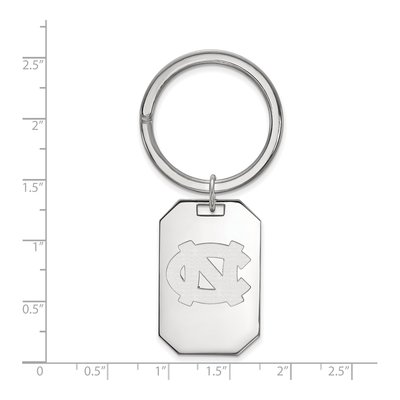 UNC Tar Heels Sterling Silver Key Ring – view 2