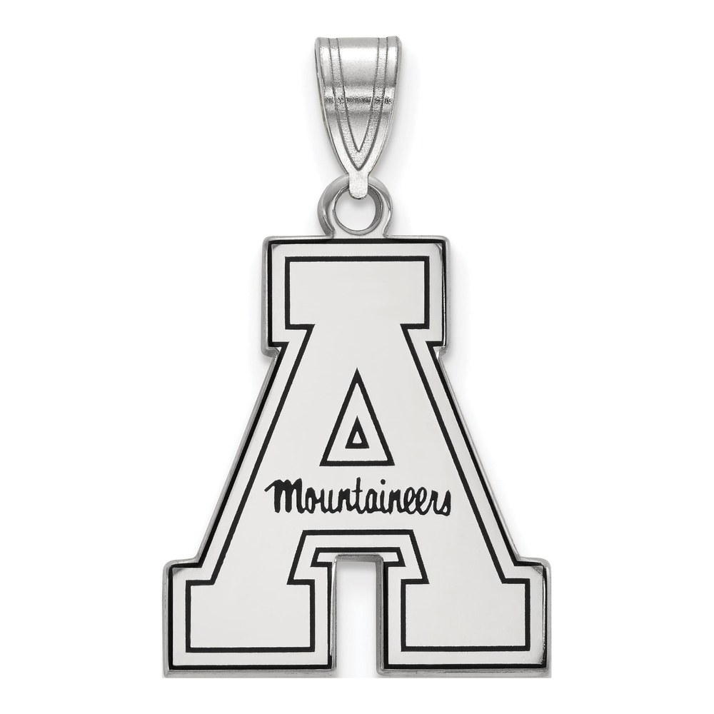 Appalachian State University Sterling Silver Enameled Large Pendant
