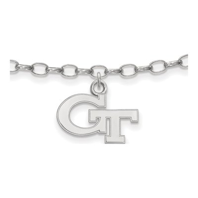Georgia Institute of Technology Sterling Silver Extra Small Tech Anklet