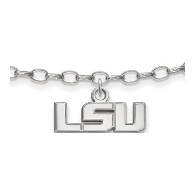 Louisiana State University Sterling Silver Extra Small LSU Anklet