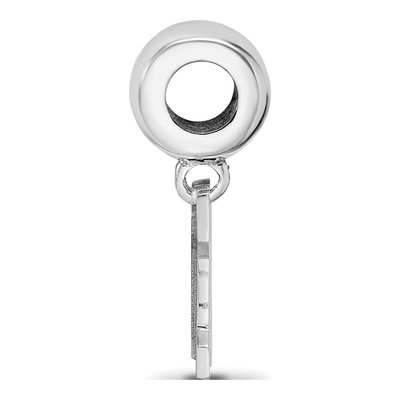 Montana State University Sterling Silver Small Letter M Dangle Bead – view 3