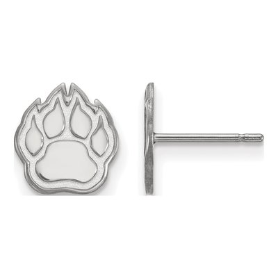Northern Illinois University Sterling Silver NIU Huskies Paw Stud Earrings