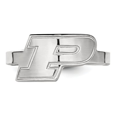 Purdue University Sterling Silver Toe Letter P Ring – view 4