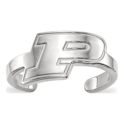 Purdue University Sterling Silver Toe Letter P Ring