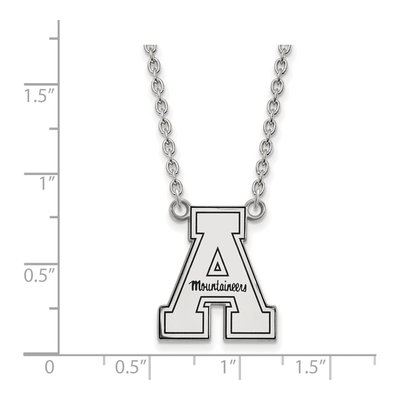 Appalachian State University Sterling Silver Enameled Large Pendant Necklace – view 2