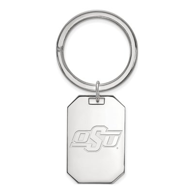 Oklahoma State O-S-U Sterling Silver Key Ring