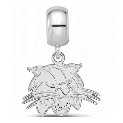 Ohio University Sterling Silver Small Bobcat Dangle Bead – view 4
