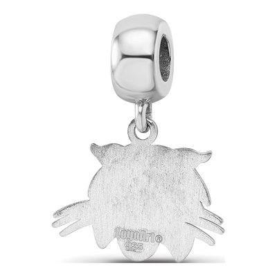 Ohio University Sterling Silver Small Bobcat Dangle Bead – view 6